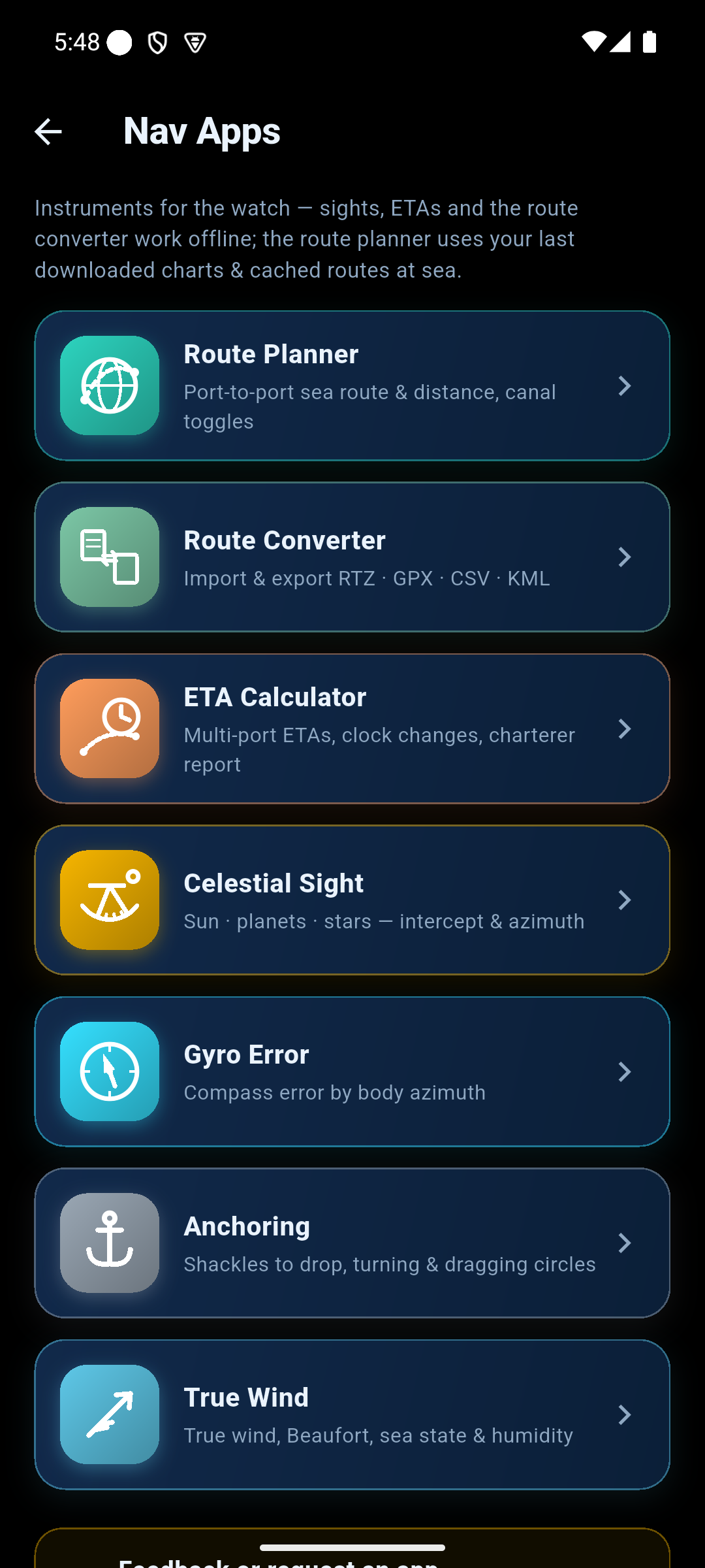 Navigation tools